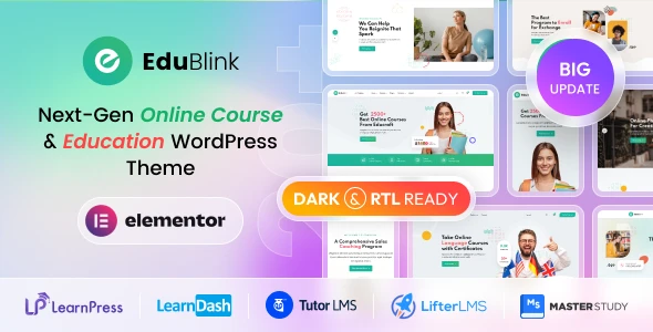 EduBlink – Education & Online Course WordPress Theme
